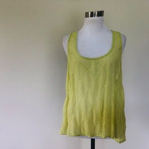 Pullover Lime Green Top Large